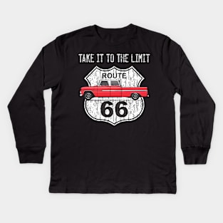 red route 66 Kids Long Sleeve T-Shirt